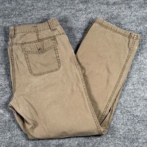 Guide Series Size 12 Womens Chino Pants Tan Straight Leg Outdoor Hiking Neutral